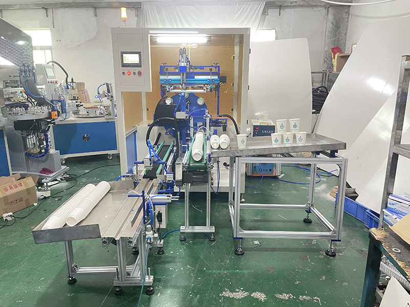 Paper Cup Automatic Screen Printing Machine Ship to Saudi Arabia