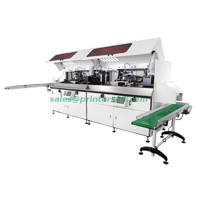 Plastic Bottle Six Color Automatic Silk Screen Printer (HX-6S-UV)