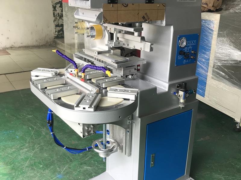 Two Color Pad Printer with Auto Cleaning Pad Device Sold to Indonesia