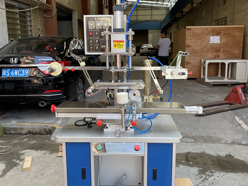 Hot Stamping Machine for Cosmetic Jars Sold to Ukraine