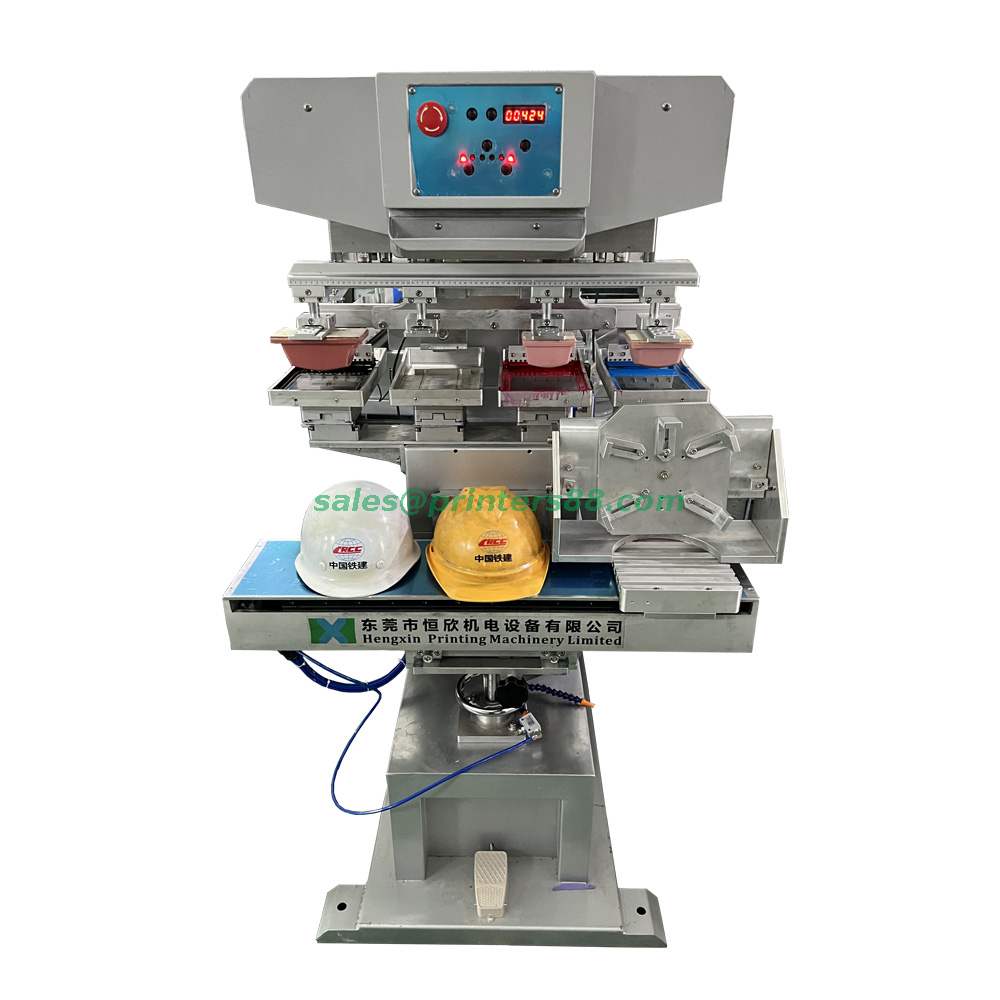Pad Printer for Hard Hat with 4 Colors (M4/S-D6)