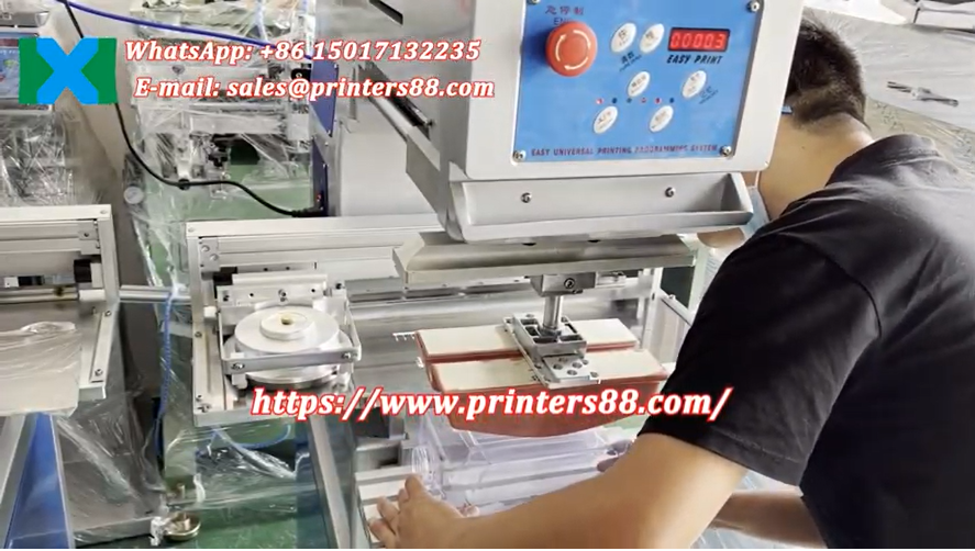 Single Color Pad Printing Machine for Printing Scale Square Bottle