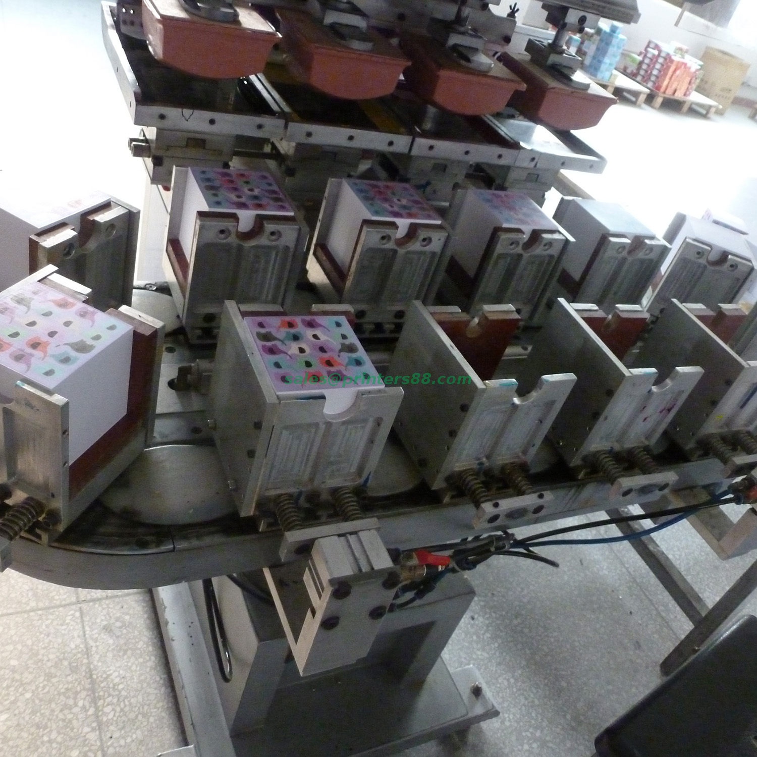 Four Color Pad Printer with Conveyor (M4/C)