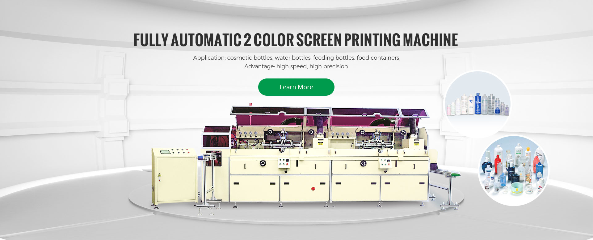 silk screen printing machine for cosmetics bottles