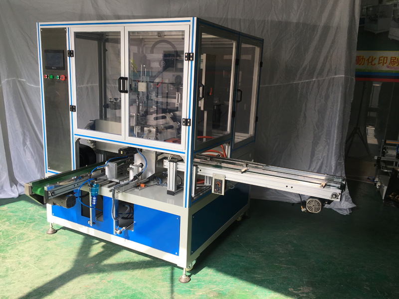 Russia customer buy automatic soft tube screen printer